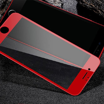 2130 Защитное стекло iPhone7/8/SE 2020  гибкое (красный) 2130 iPhone7 Защитное стекло гибкое (розовый)