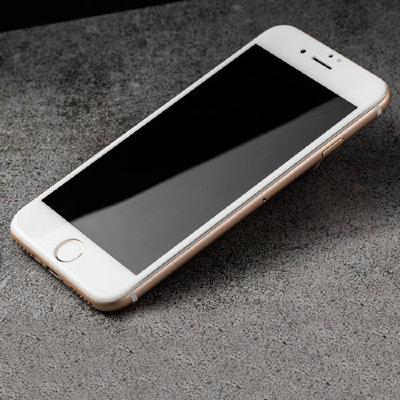 9565 iPhone6+ Защитное стекло изогнутое (белый) 9565 iPhone6+ Защитное стекло изогнутое (белый)