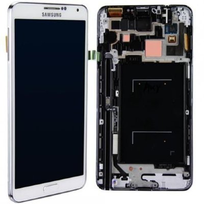 Экран Samsung Galaxy Note3 с рамкой (белый, оригинал) Экран Samsung Galaxy Note3 (белый)