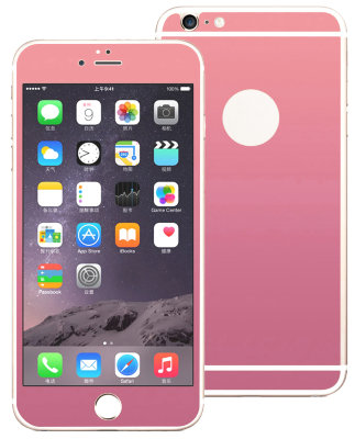 5-163 Защитное стекло комплект металический iPhone6+ (розовый) 5-163 Защитное стекло комплект металический iPhone6+ (розовый)