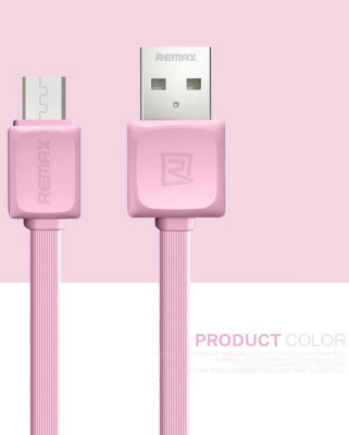 5-899 Кабель micro USB 1m Remax (розовый)RC-008m 5-899  micro USB 1m (розовый)