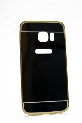 16-514 Galaxy S6 Edge Защитная крышка пластиковая с металич. бампером (золотой) 16-514 Galaxy S6 Edge Защитная крышка пластиковая с металич. бампером (золотой)
