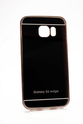 16-515 Galaxy S6 Edge Защитная крышка пластиковая с металич. бампером (розовое золото) 16-515 Galaxy S6 Edge Защитная крышка пластиковая с металич. бампером (розовое золото)