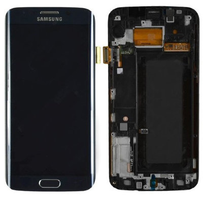 Экран Samsung S6 Edge с рамкой (черный, оригинал) Экран Samsung S6 Edge (черный)