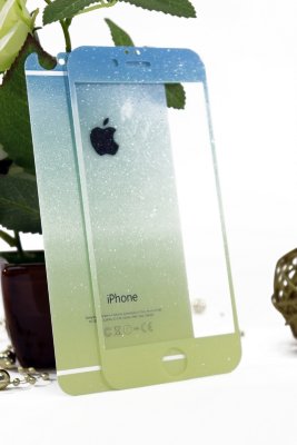 5-1071 Защитное стекло комплект iPhone 5 (желто голубой) 5-1071 Защитное стекло комплект iPhone 5 (желто голубой)