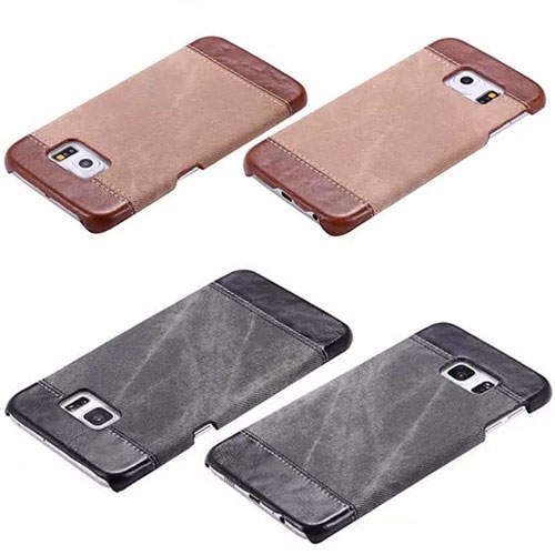 1335 Galaxy S7 Edge Защитная крышка пластиковая (коричневый)