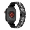 37047 Ремешок iWatch 38/40/41 мм метал. со стразами 3 ряда