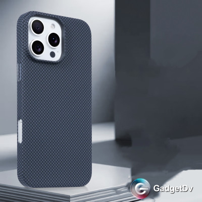 38628 iPhone 17Air защитная крышка-чехол пластик под карбон