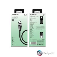 60113 Кабель магнит micro USB 1м. Borofon BU1