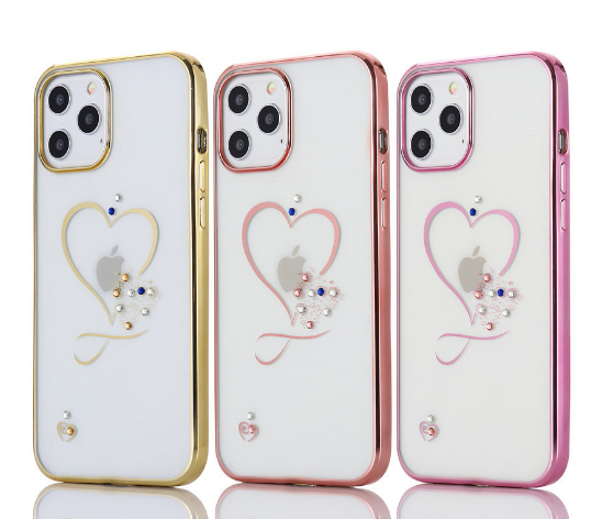 20335 iPhone 11Pro Max защитная крышка-чехол, стразы