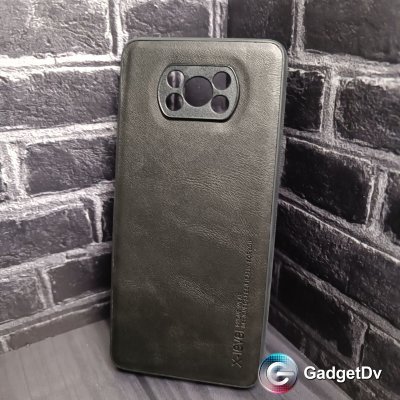 22015 Xiaomi Poco X3, защитная крышка-чехол, X-level, кожа