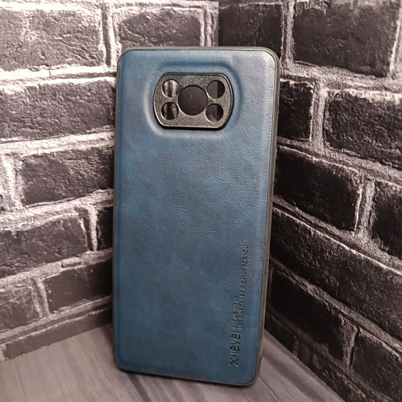 22015 Xiaomi Poco X3, защитная крышка-чехол, X-level, кожа