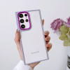 23388 Samsung S21FE защитная крышка-чехол, прозрачная с цветными краями