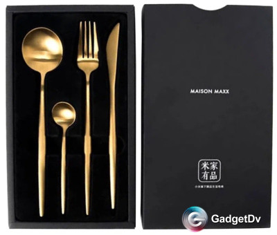 26962 Набор столовых приборов Maison Maxx Stainless Steel Modern Flatware Set (4 предмета)