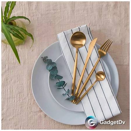 26962 Набор столовых приборов Maison Maxx Stainless Steel Modern Flatware Set (4 предмета)