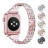 37048 Ремешок iWatch 42/44/45 мм метал. со стразами 2 ряда