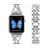 37048 Ремешок iWatch 42/44/45 мм метал. со стразами 2 ряда