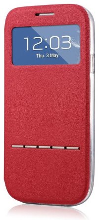 16-488 Galaxy S4 mini Чехол-книжка (красный)