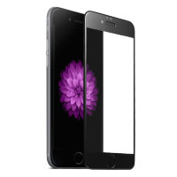 4376 iPhone7 Защитное стекло изогнутое Benks (черный)