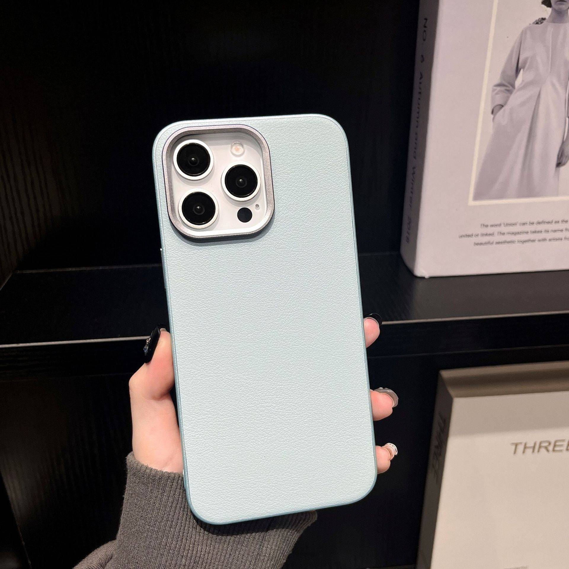 38049 iPhone13 Pro защитная крышка-чехол, под кожу