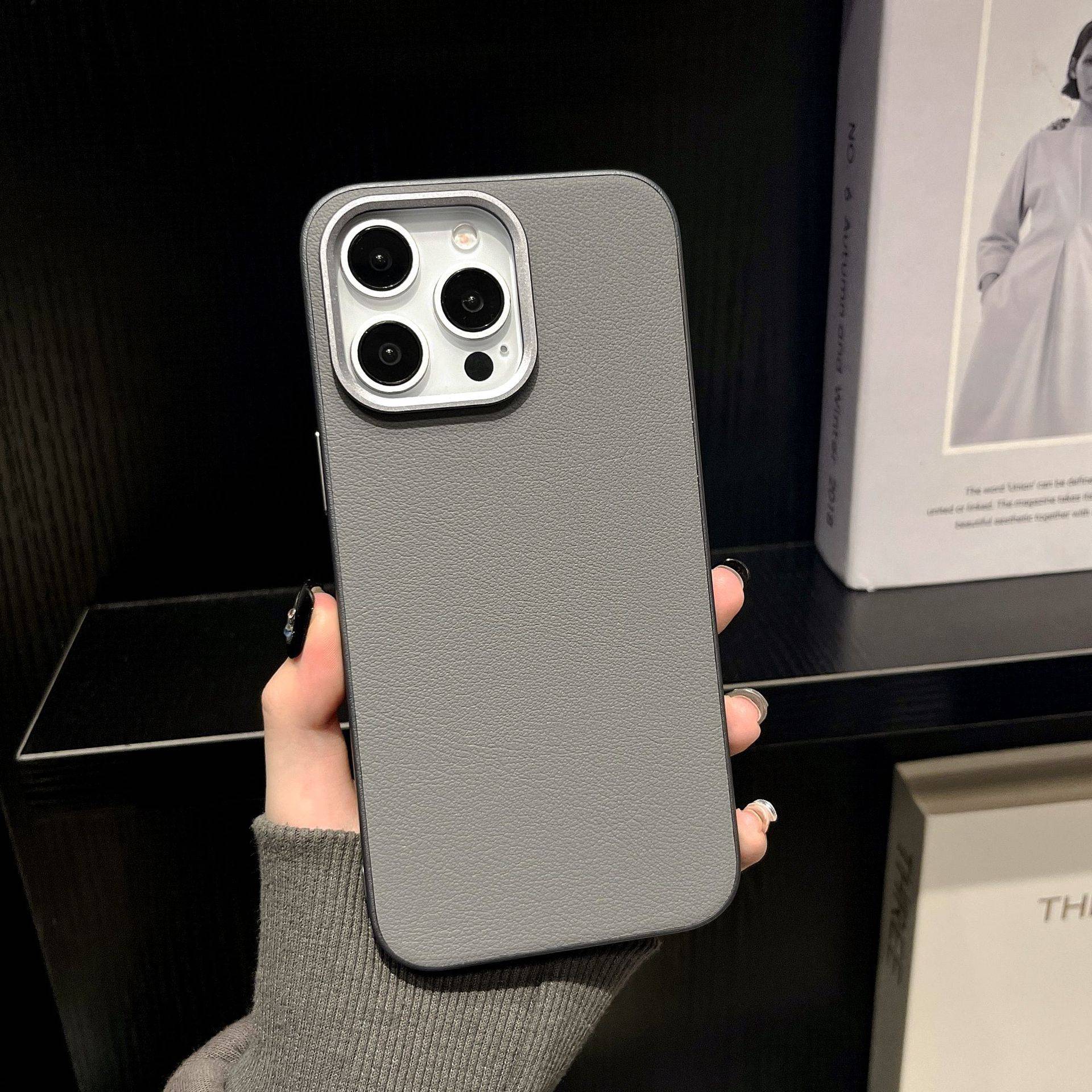 38049 iPhone13 Pro защитная крышка-чехол, под кожу