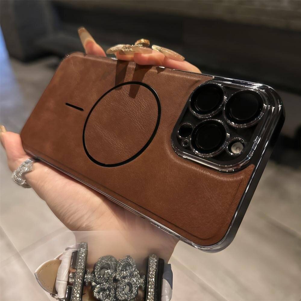 38592 iPhone13 Pro защитная крышка-чехол, MagSafe под кожу