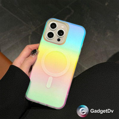 38626  iPhone 16 ProMax защитная крышка-чехол перелив с MagSafe