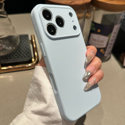 39112 iPhone 15 защитная крышка-чехол, однотонный силиклн