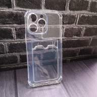 20941 Защитная крышка iPhone 14Pro Max, прозрачная с кармашком