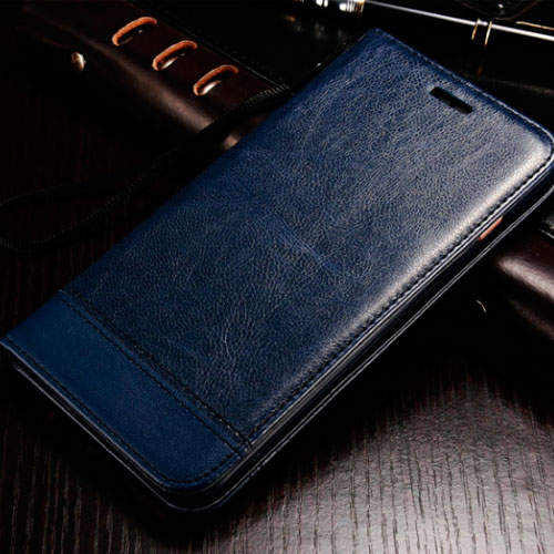 9264 Чехол-книжка  Galaxy S6 Edge (синий)