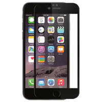 4378 iPhone6+ Защитное стекло Rock (черный)