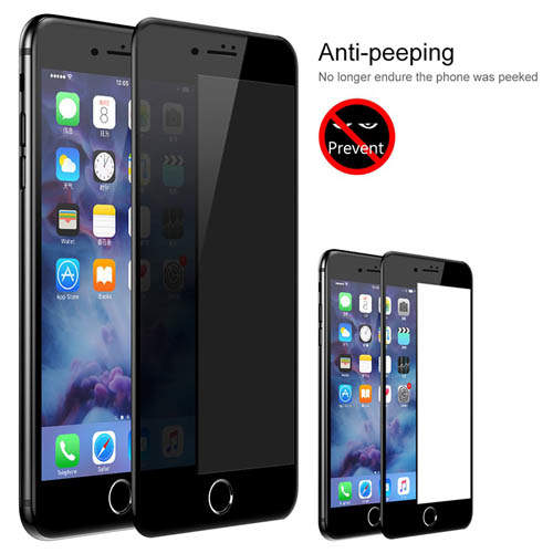 5090 Защитное стекло iPhone 7Plus/8Plus 3D Baseus (черный) Anti-peeping