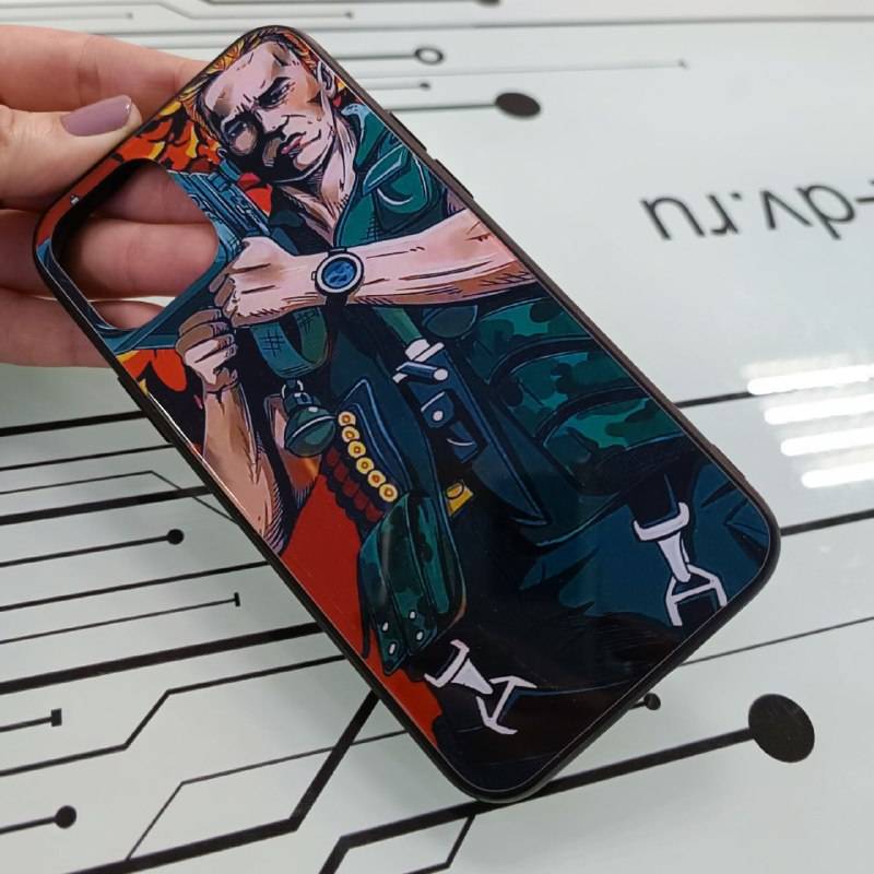 50118 iPhone 11Pro Max защитная крышка-чехол, стекло с рисунком