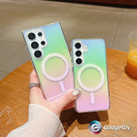38052 Samsung S23 Ultra защитная крышка-чехол пластик перелив.