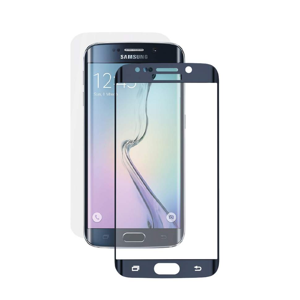 5-876 Защитное стекло Samsung S6 edge+ (синий)