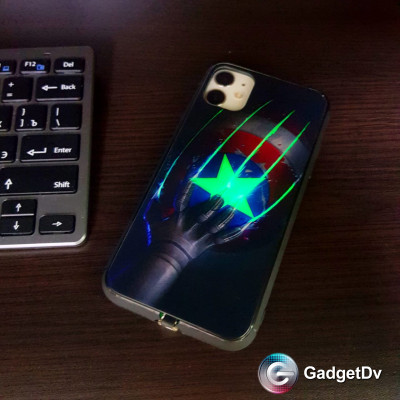 60533  iPhone 11 защитная крышка-чехол, светящийся рисунок