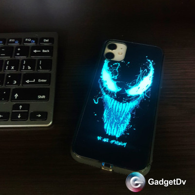 60533  iPhone 11 защитная крышка-чехол, светящийся рисунок