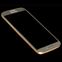 8728 Защитное стекло Samsung S4 0.26mm (золото)