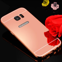 9511 Galaxy J7 Prime Защитная крышка пластиковая с бампером (розовое золото)