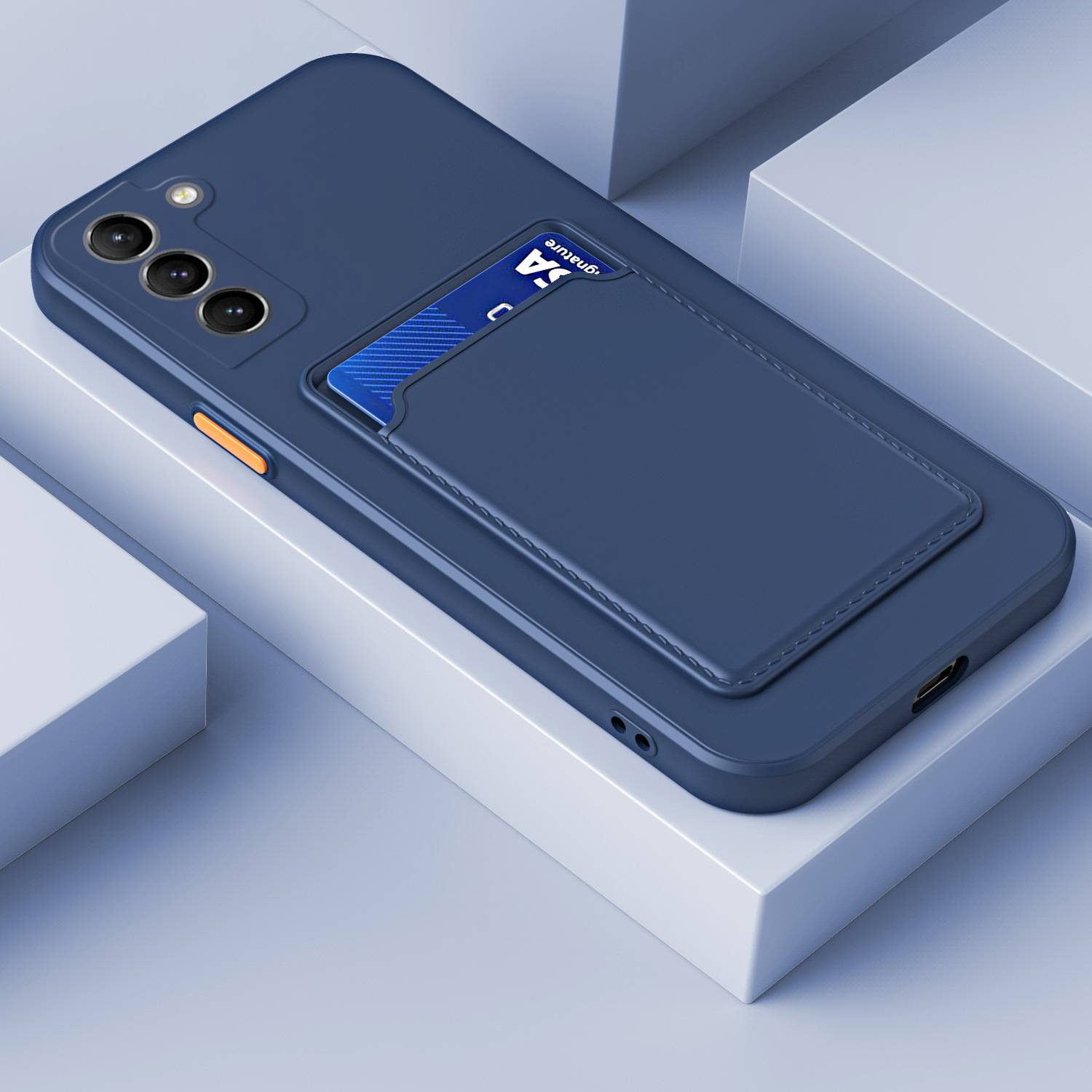 26967 Samsung A15 защитная крышка-чехол, с картхолдером силикон.