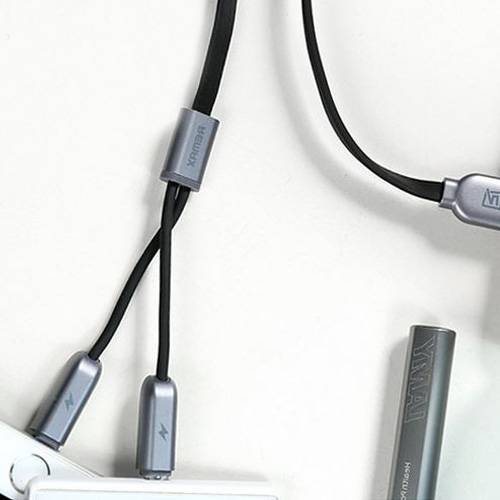 2175 Кабель USB 2 в1 1m (черный)RC-025