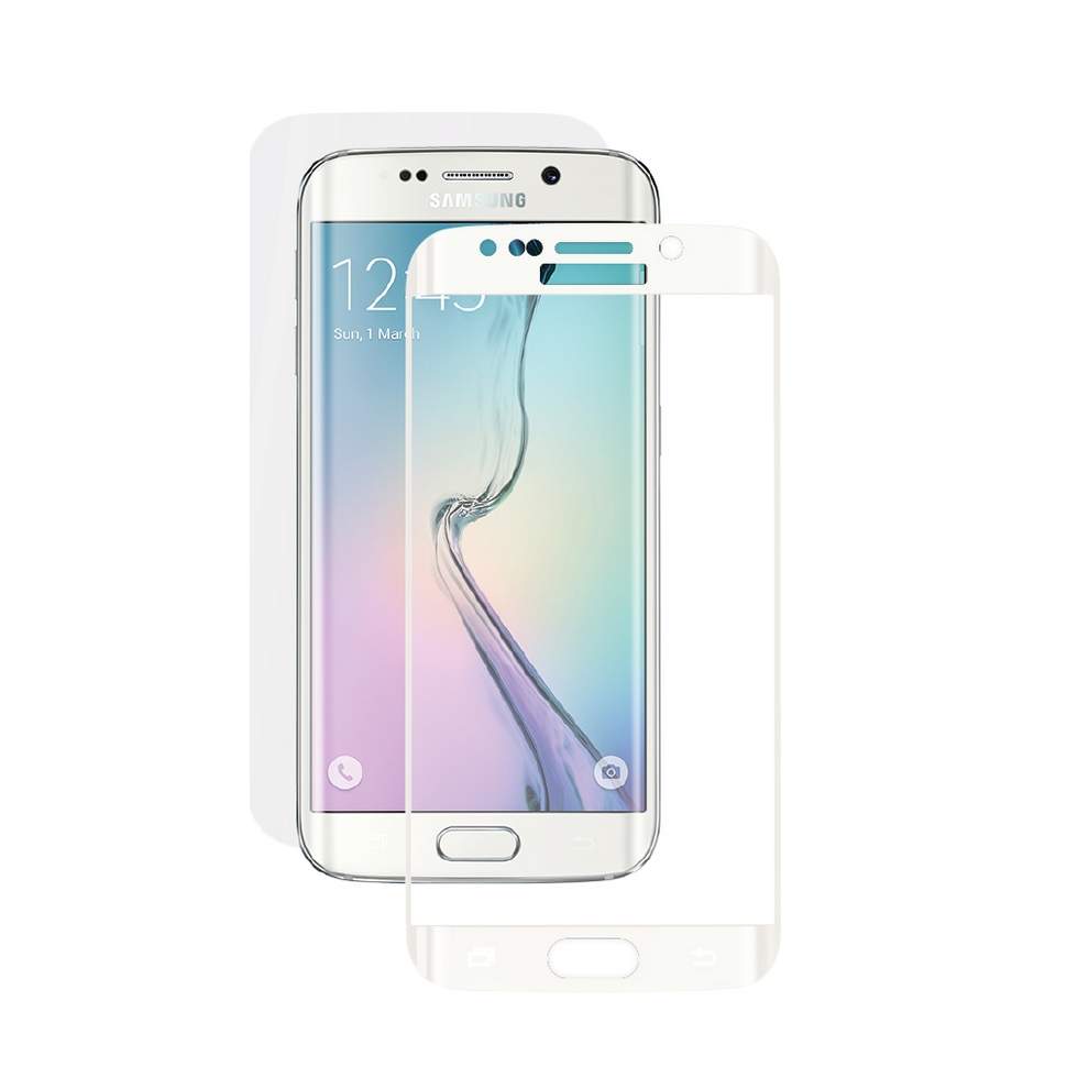 5-877 Защитное стекло Samsung S6 edge (белый)