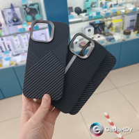 32061  iPhone 14Pro Max, pащитная крышка-чехол под карбон