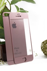 5-1088 Защитное стекло комплект iPhone5 матовые(розовое золото)