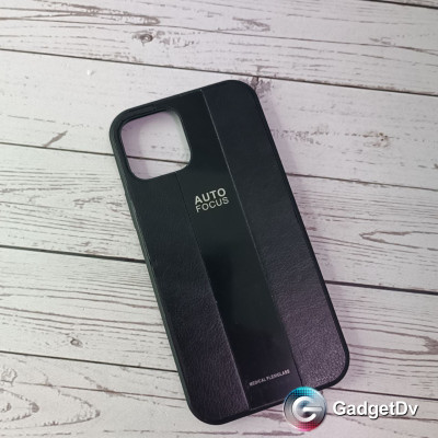 21019  iPhone 12/12Pro защитная крышка-чехол, тонкая с полосой