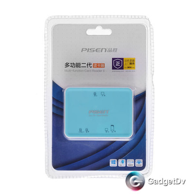 10589 Pisen Многофункциональный USB 2.0 Card Reader SD, Micro Sd, TF, M2 MS XD