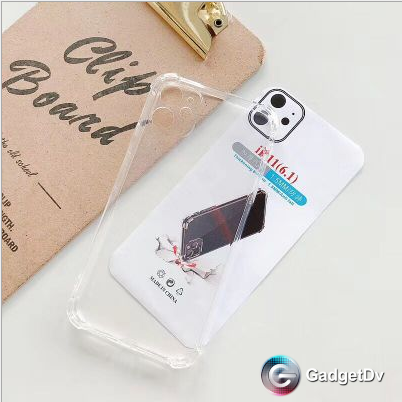60726 iPhone 12Pro защитная крышка-чехол, силикон прозрачный