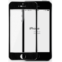 8731 iPhone5 Защитное стекло металическое (черный)