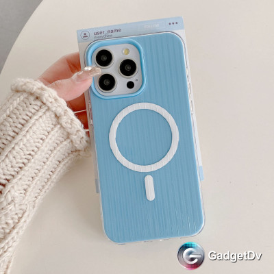 27162  iPhone13 ProMax защитная крышка-чехол, пластик с MagSafe