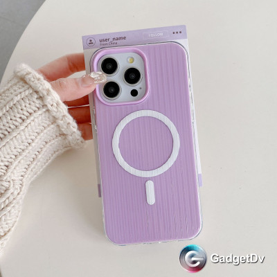 27162  iPhone13 ProMax защитная крышка-чехол, пластик с MagSafe